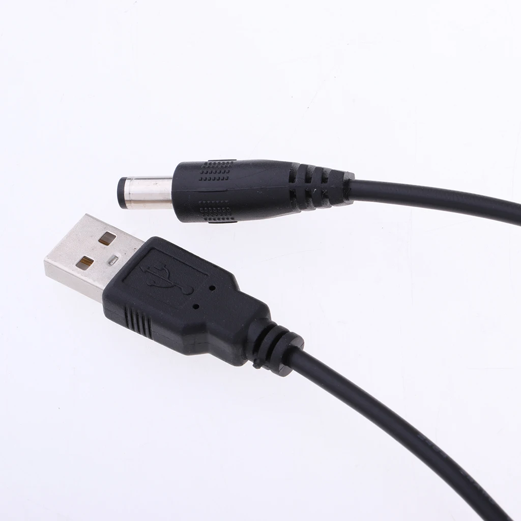 USB 2.0 A Type Male to DC 5.5 x 2.1mm DC 5V Power Plug Connector Cable USB to 5v Power Cable USB to DC Power Cable Cord