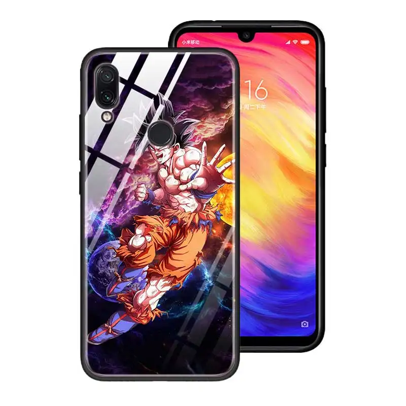 Чехол из закаленного стекла для Red mi 7 8A Note6 7 8 K20 K20 Pro задняя оболочка для Xiaomi mi A3 CC9E CC9 задняя оболочка DRAGON BALL Z DBZ Goku - Цвет: T07