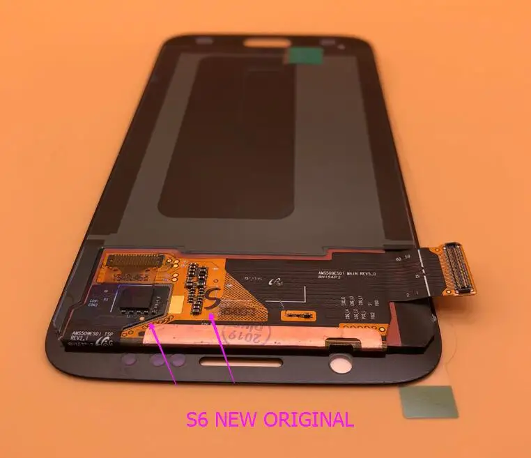 s6 white ORIGINAL without burn shadow ORIGINAL 5.1'' LCDs Display For Samsung Galaxy S6 G920 G920i G920P G920f G920V G920A LCD Touch screen - Цвет: s6 white ORIGINAL