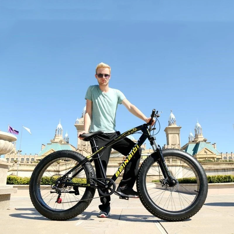 Neige Velo 4 0 Gros Pneu Vtt 24 Pouces 26 Pouces Avec Double Frein A Disque Amortisseur Vtt Vitesse Variable Velo Adulte Aliexpress