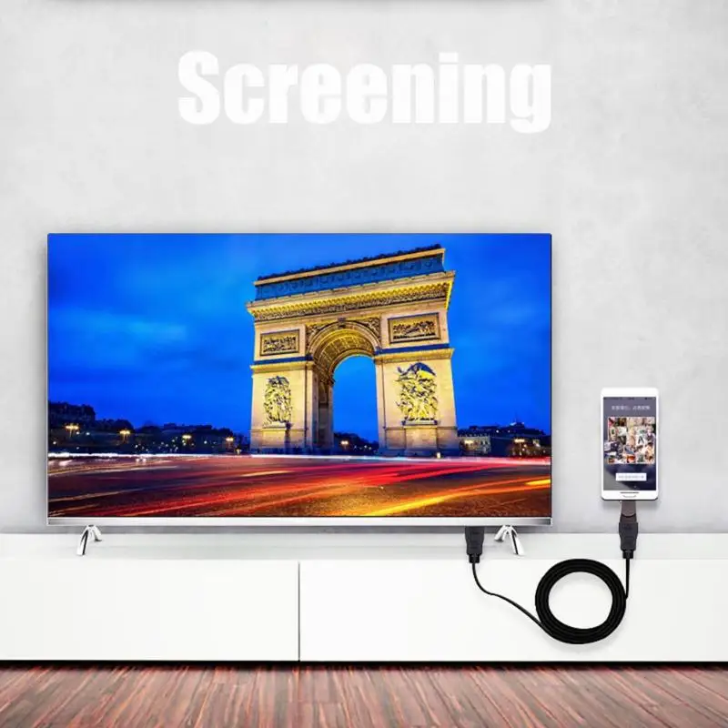 Usb type-C к HDMI конвертер позолоченный интерфейс прочный и стабильный 4K 1080P видео аудио адаптер для телефона ноутбука ПК