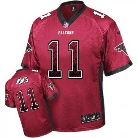 Men Women Atlanta Julio Jones Falcons color rush Jersey - Цвет: Men