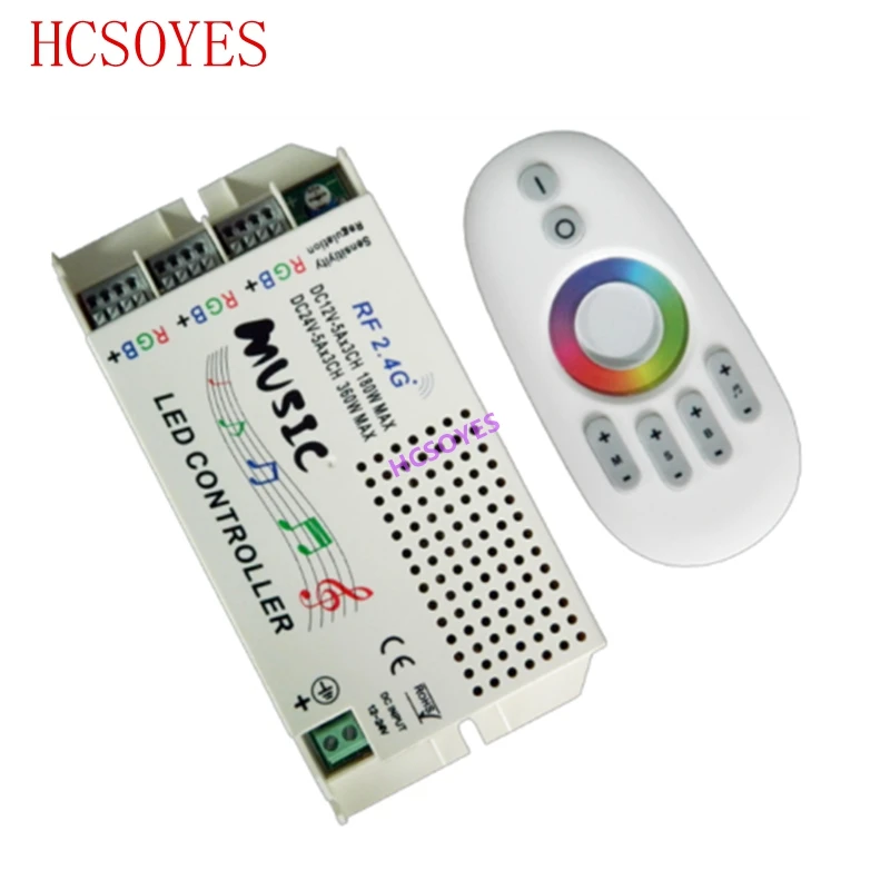 

Music Sound LED Controller IR Remote 2.4G music RGB controller DC12V-24V RF Remote For Led Strip light For 5050 3528 3014 strip