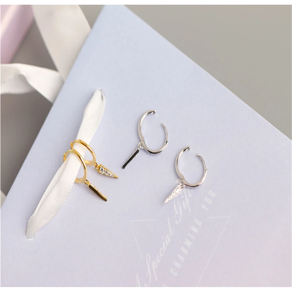 Kikichicc 925 Sterling Silver 8mm Huggies Circle Drop Earring Simple Loops Star Evil Eye Dangle Charm Circle Multi Type Earring