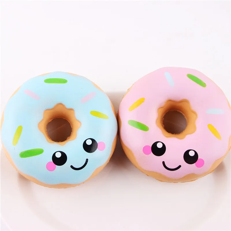 

Single Sale Squishy squishy Stress Reliever Decor Toys Colourful Doughnut Scented Slow Rising Toy Antistress Decompression toy