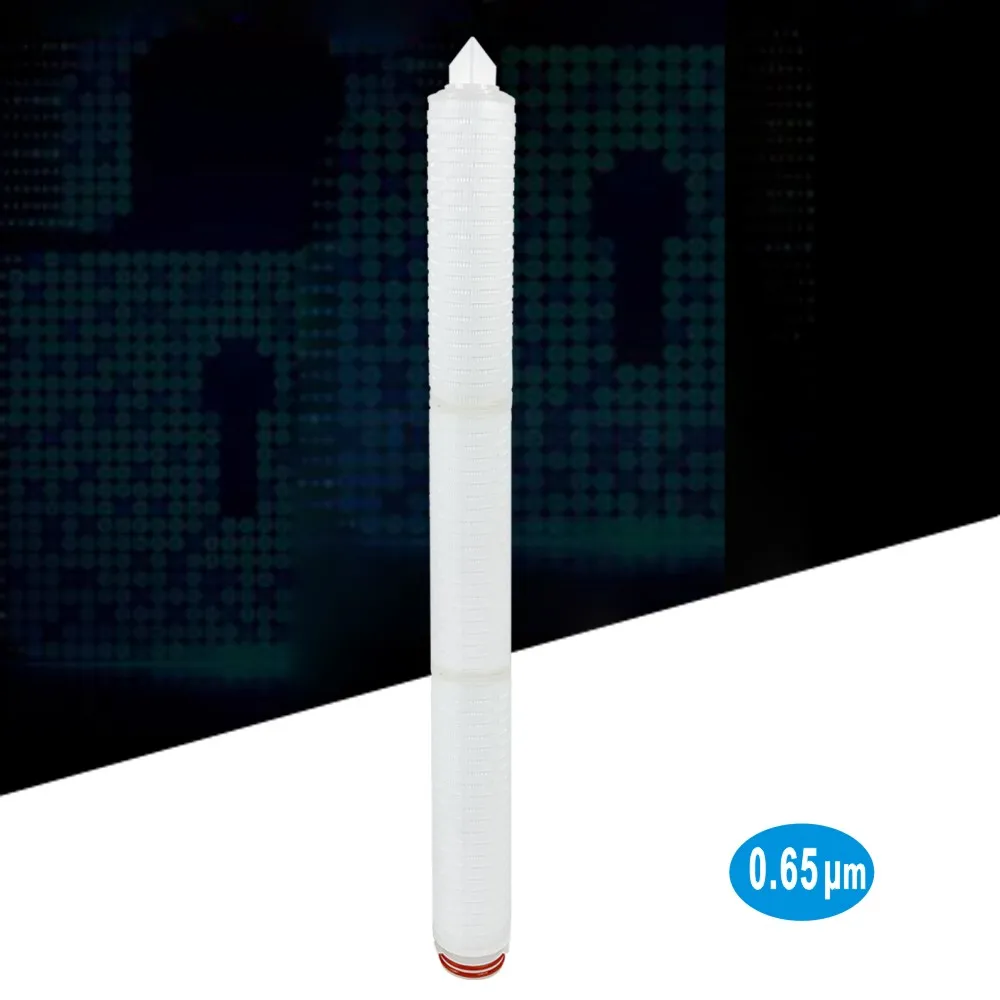 Cartouche filtrante plissée 0.65µm 226 O'Ring Baïonnette 30" Polypropylène