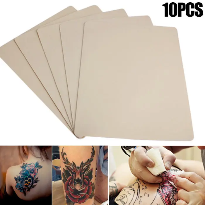 Новые 10 шт. татуировки практика кожи иглы машины питания 19,5 см x 14,5 см CLA88