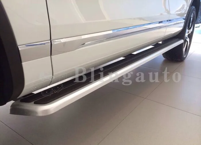 Подходит для VW. Volkswagen Touareg 2011- 2 шт Левая Правая Беговая доска боковые шаги nerf бар Автомобильная педаль боковая лестница боковая панель