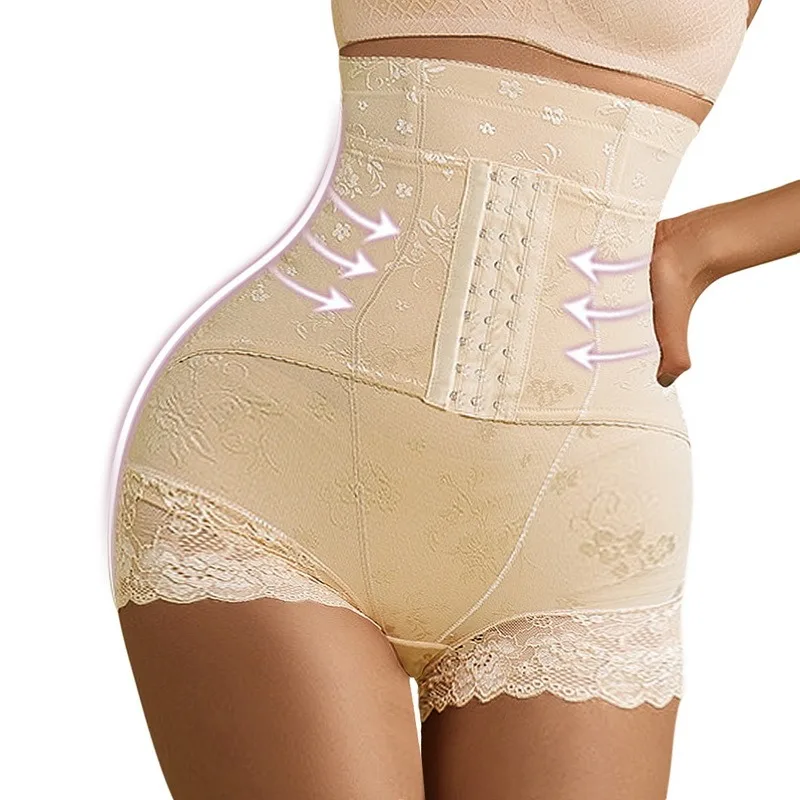 extreme tummy control shapewear Women High Waist Abdominal Pants Postpartum Breasted Abdominal Panties Slimming, Hip Lifting Shaped Lace Tunic Body Shaper Pants shapewear for tummy