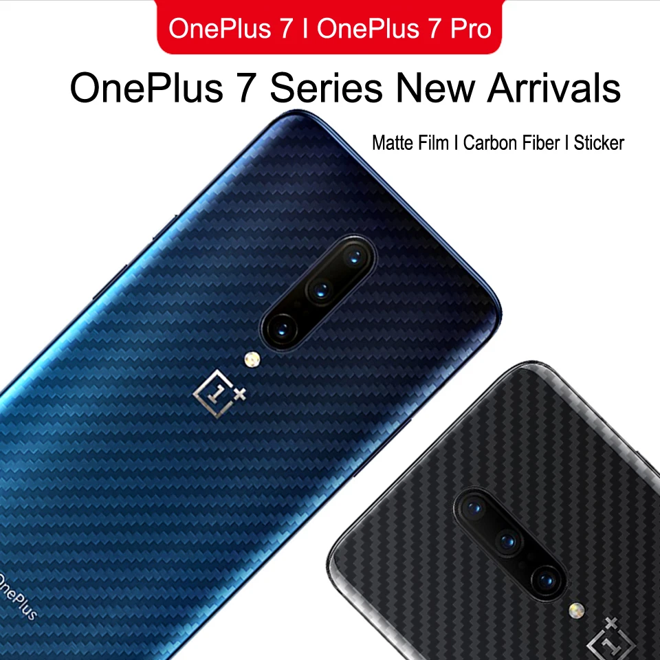 Мягкая наклейка из углеродного волокна для OnePlus 7 7T Pro One Plus защитная пленка на 1 +
