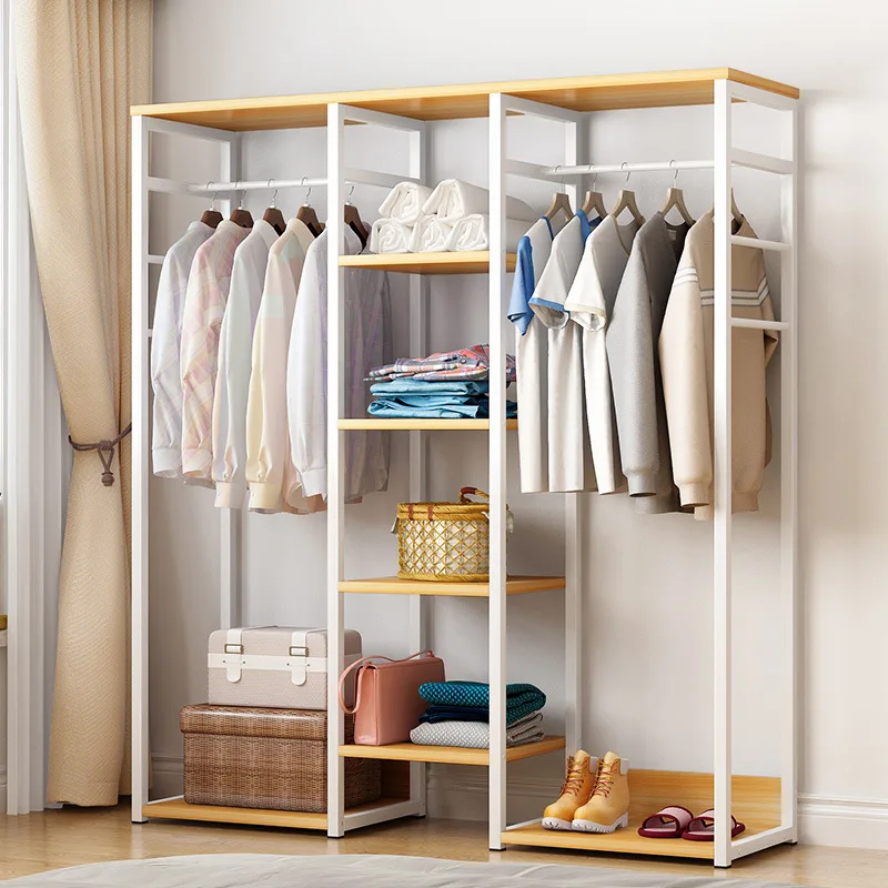 

Bedroom Hanger Floor Simplicity Household Hallstand Minimalist Modern Clothes Rack Storage Shelf Province Space Clothes Rack Sub