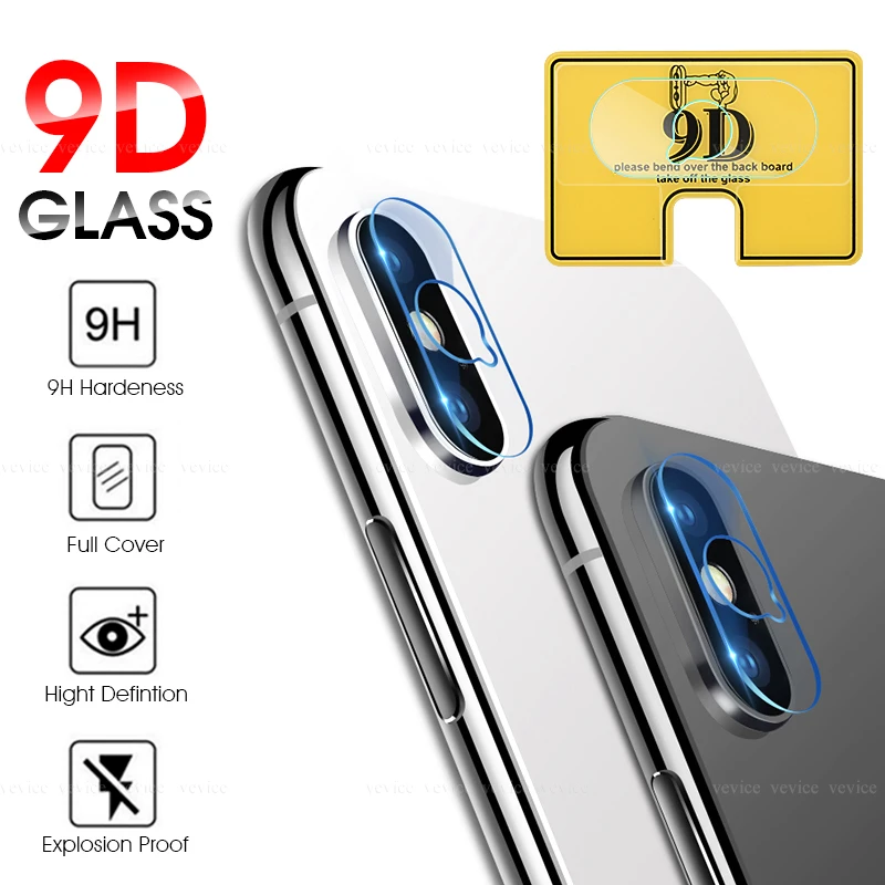 

9D Tempered Glass protective Film For iPhone Xs Max Xs Xr X 8 7 Plus Lens Screen Protector Glass For iPhone Xs Max Xs Xr X 7 8