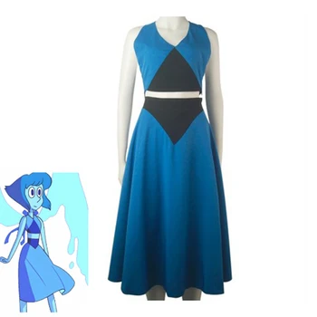 

Steven Universe Lapis Lazuli Cosplay Costume Lapis Blue Dress Casual Wear Halloween Carnival Uniforms Custom Made