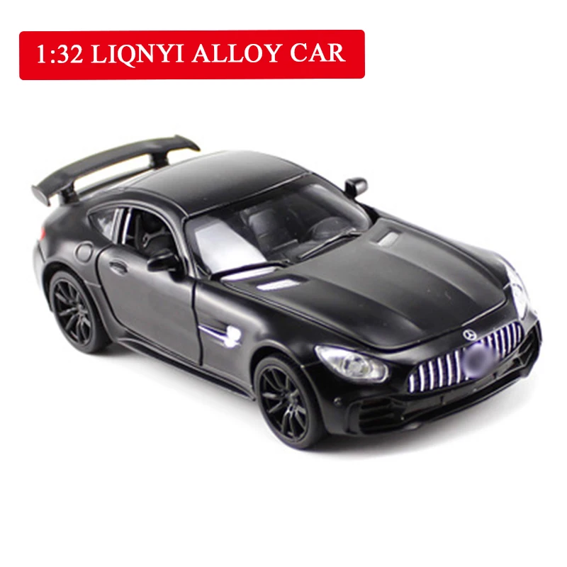 1/32 г. имитация Minicar GTR детская открытая дверь со звуком фотосинтетический Золотой