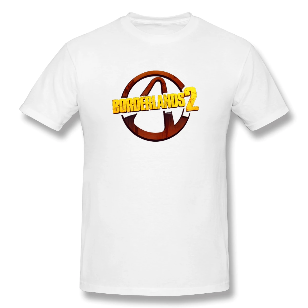 Borderlands 2 Text Casual O-Neck Men's Basic Short Sleeve T-Shirt 100% Cotton Tee Shirt Printed Borderlands 2 Text Casual O-Neck Men's Basic Short Sleeve T-Shirt 100% Cotton Tee Shirt Printed