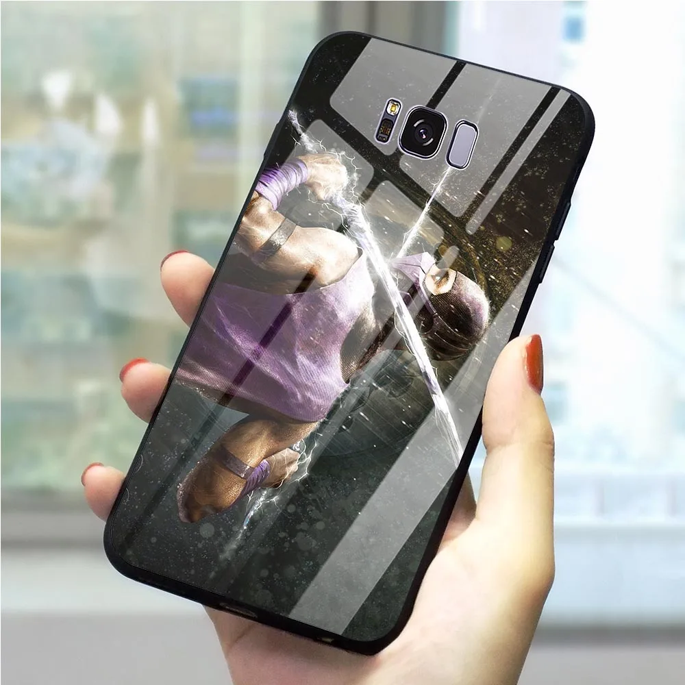 Для телефона с изображением игры Mortal Kombat Крышка для samsung Galaxy S10 A70 A60 M40 A50 A40 A20 A30 A10 S7 край S8 S9 Plus закаленное Стекло