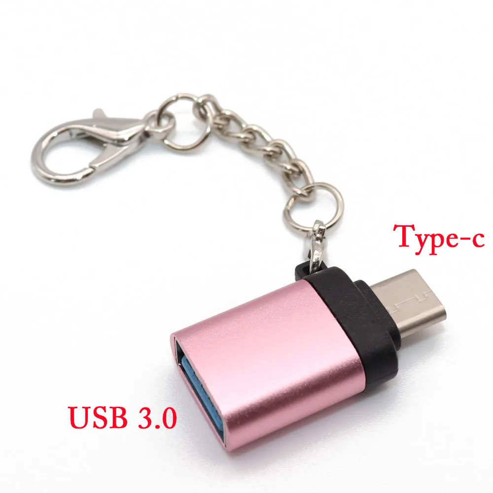 Micro USB адаптер для 8 pin type c otg для зарядки данных для iPhone зарядное устройство кабель type-c usb c адаптер Micro usb/type-c для usb - Цвет: D