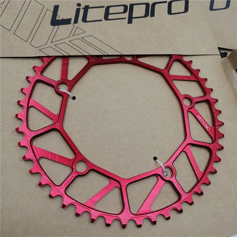 Litepro зубчатое колесо цепной передачи 130 BCD 48T спереди один диск полый Сверхлегкий