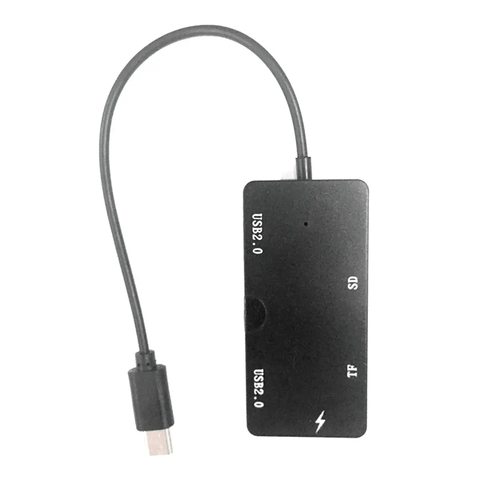 

Type-C HUB+Card Reader-GT122 Faster transfer speed Two USB2.0, one TF, one SD card slot
