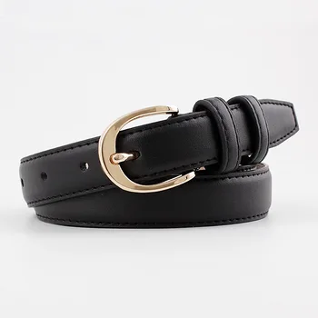

2020 Designer Women's Leather Belt Woman Black White Brown Waist belt Female Wide Waist Belts for Women Trouser Cinturon Mujer
