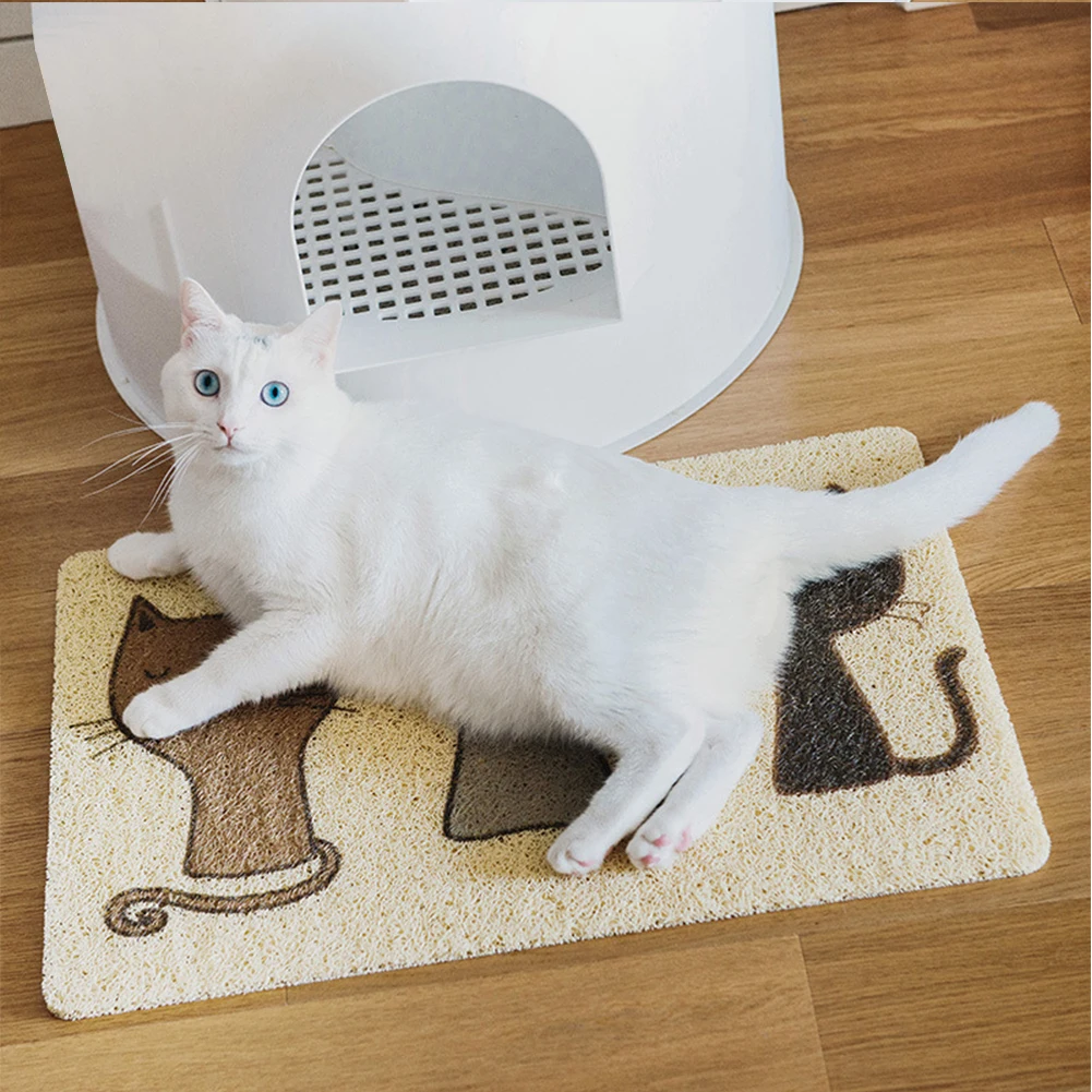 Universal Accessories Animal Pattern Easy Clean Home Rectangle Pet Mat Soft Cushion Cat Litter Thickened Indoor Anti Slip