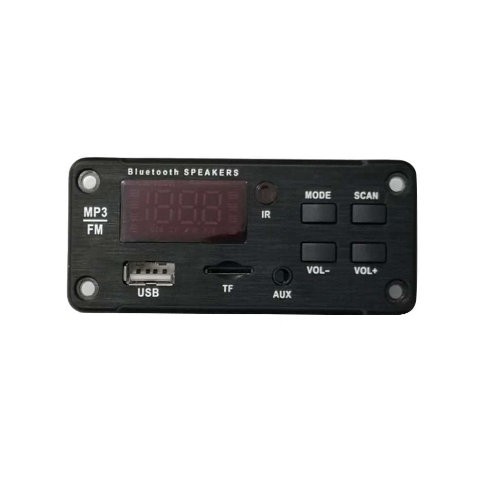 5V 12V Automobile Car Bluetooth MP3 WMA USB/SD/FM/AUX Decoder Board Plate Audio Module Color screen Car MP3 Speaker