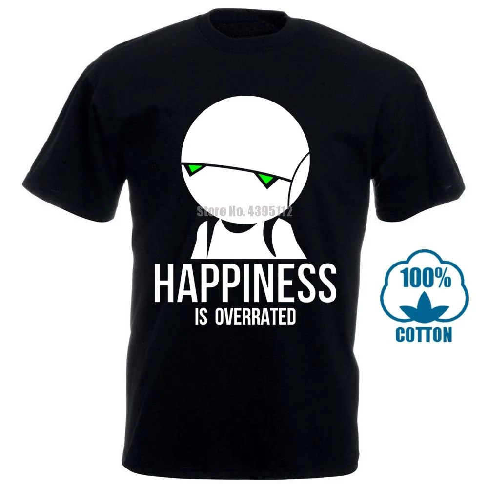 Новинка Мужская черная футболка с надписью itchhikers Guide To The Galaxy Marvin Qwertee S 3Xl модные