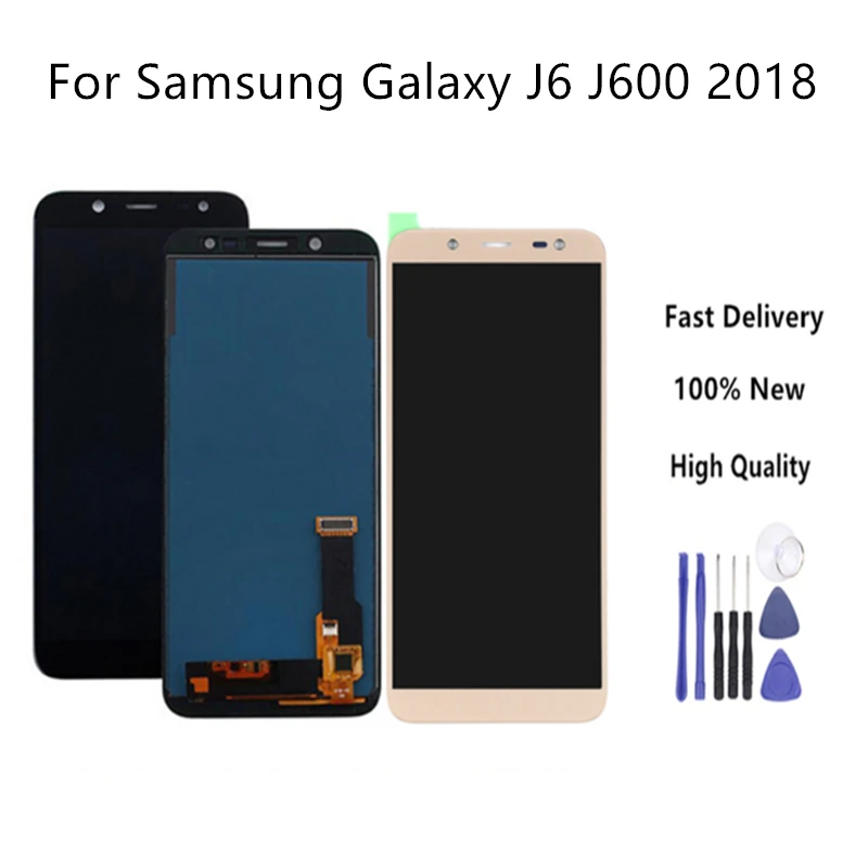 

For Samsung Galaxy J6 J600 2018 J600F J600F/DS J600G/DS LCD Display And Touch Screen Adjust Brightness Replacement +Tool