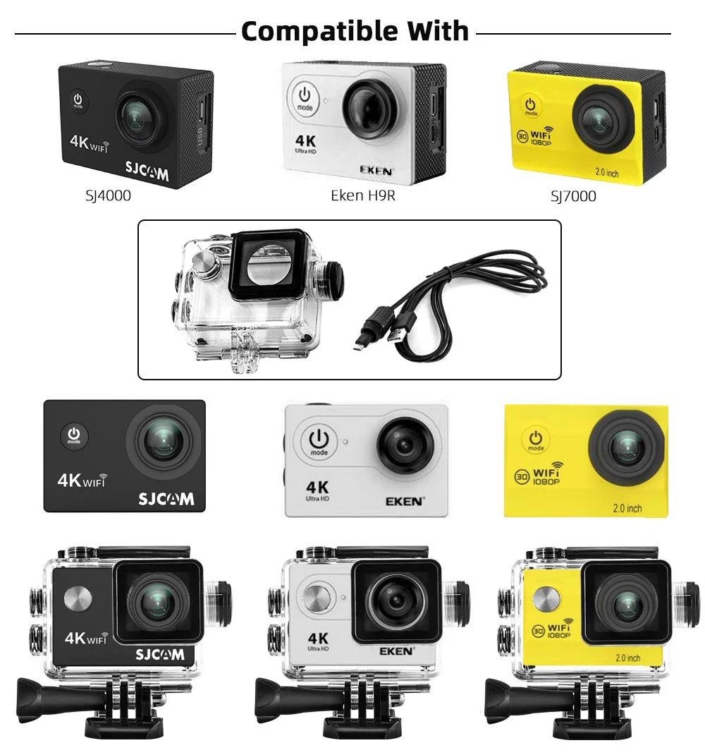 EKEN H9 H9r SJ4000 H5s H9rplus Motorcycle Waterproof Charger