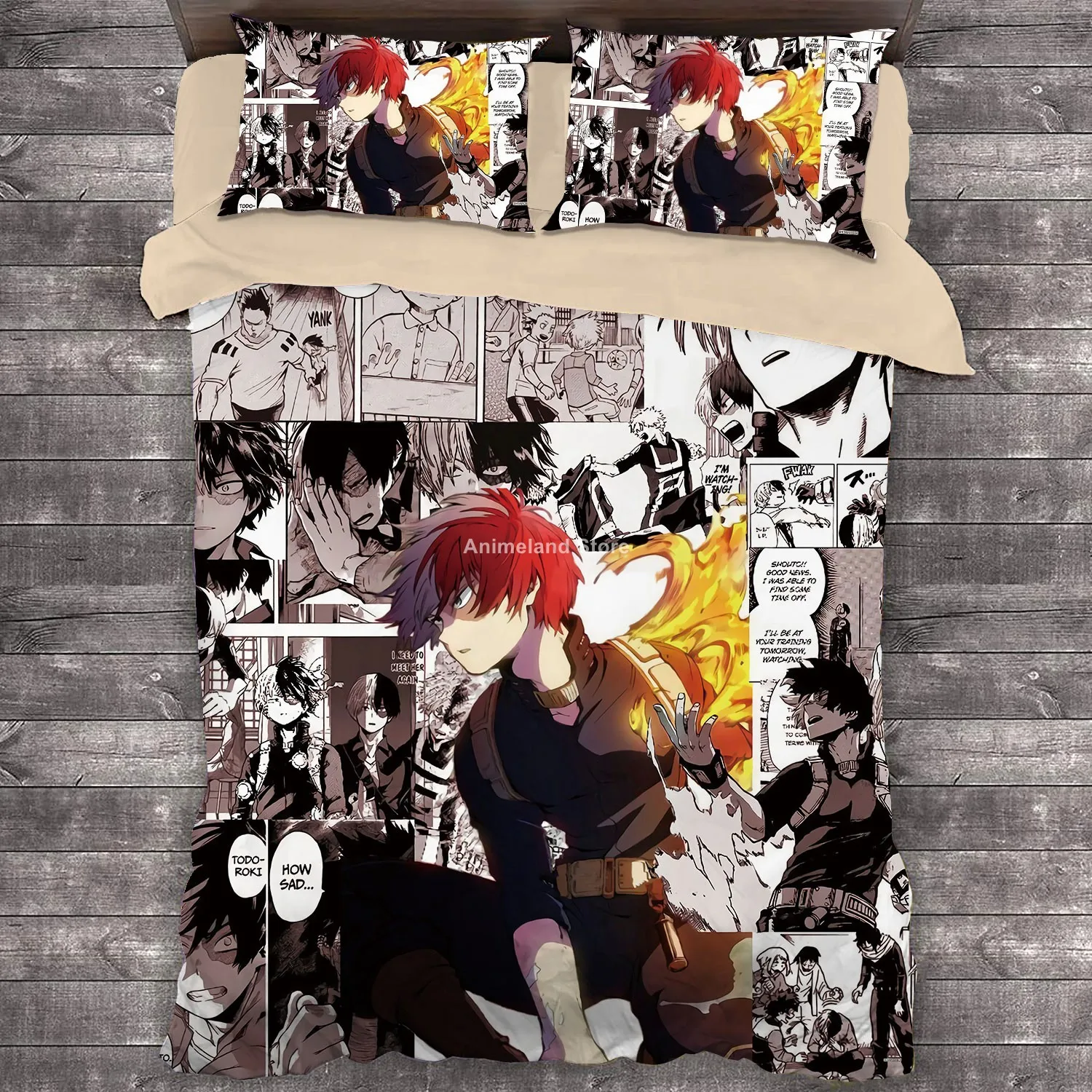2021 New Fashion Anime My Hero Academia 3D Print Bedding Set Bedroom