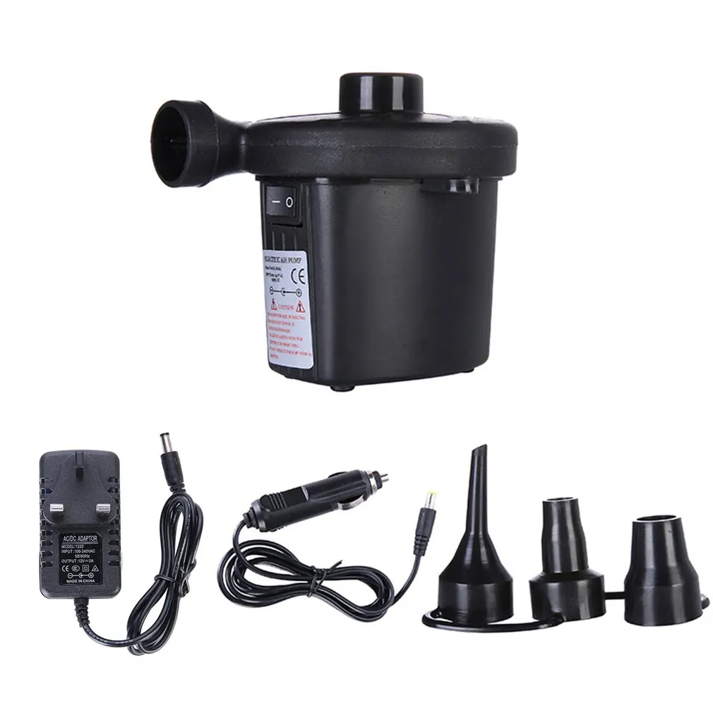 

Car Inflatable Pump Electric Air Mattress Camping Pump Air Compressor Portable Inflator Air Pump For Home Use EU US UK Plug