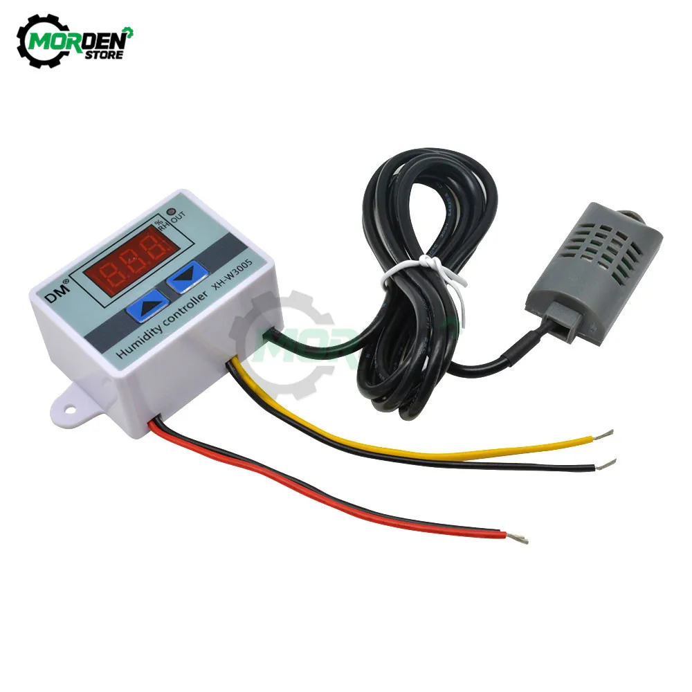 1500W Digital Humidity Controller Relay Voltage AC 110-220V 10A Regulator Humidity Sensor W3005