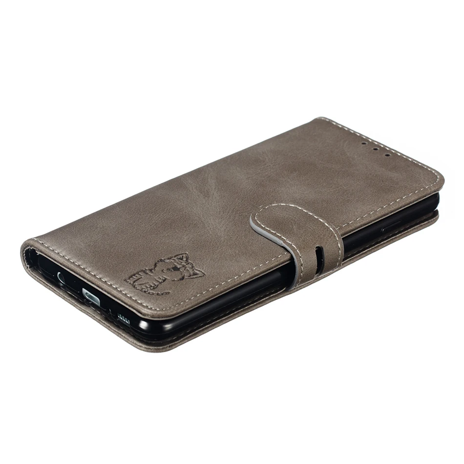 Роскошный чехол с рисунком кота Бумажник Флип-кейсы для Coque samsung Galaxy S6 S7 S8 S9 S10 плюс A10 A20 A30 A40 A50 A60 A70 A80 A90 с откидной крышкой