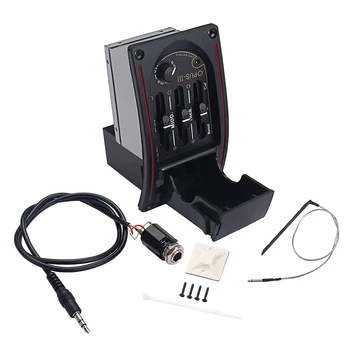 

Piezo Transducer Preamp Amplifier Equalizer EQ OP3 Piezo for Acoustic Guitar 92x48x64mm