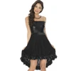 Sexy WOmen Black Cocktail Short Dress Summer Auumn Gothic See Through Mesh Patchwork Sleeve Dress Woman Party Evening Sundress ► Photo 2/6
