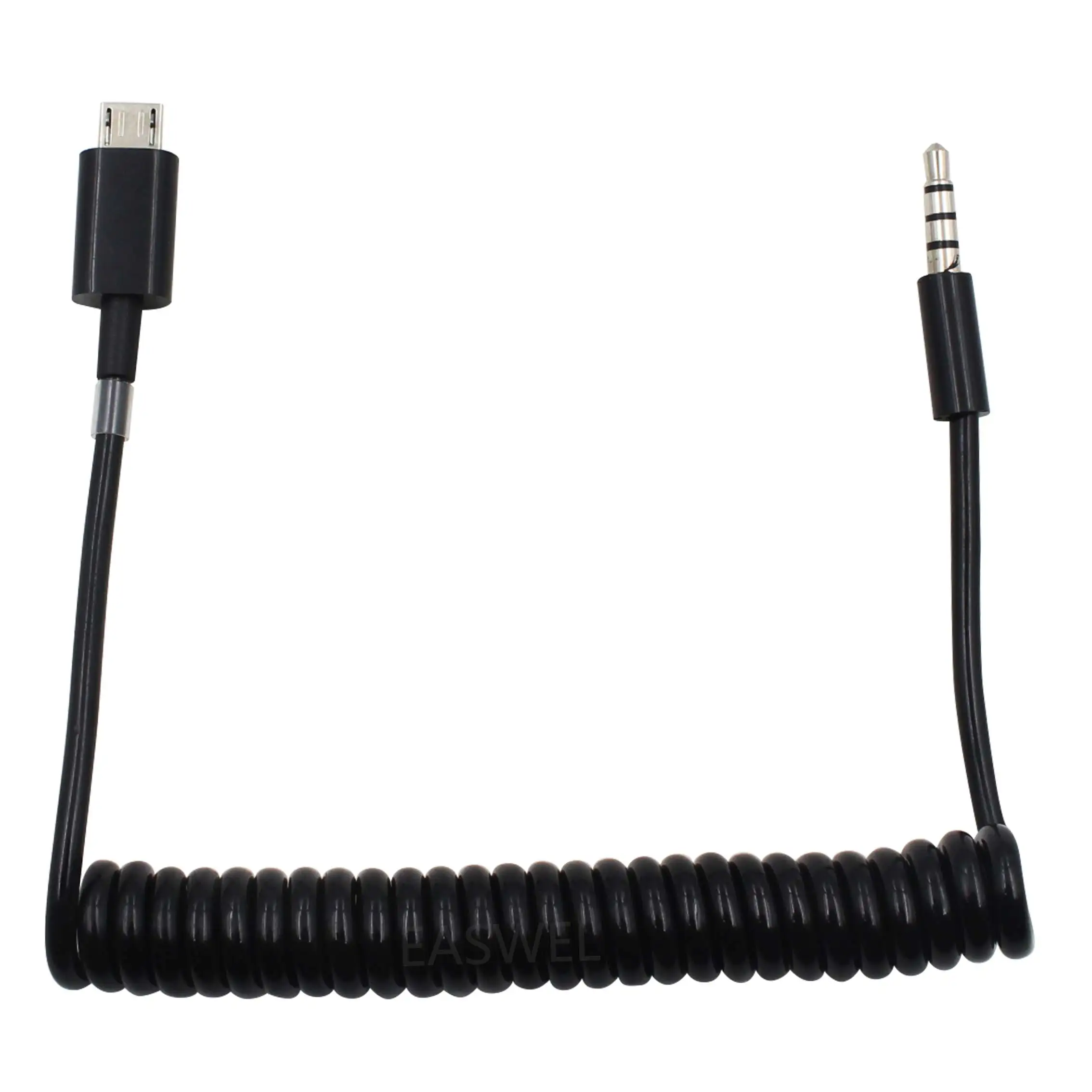 1M USB 2.0 Micro-B Male to Stereo 3.5mm Male Jack Car AUX Out Cable For Samsung