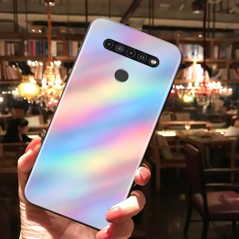 Gradient Rainbow Laser For LG K22 K71 K61 K51S K41S K30 K20 2019 Q60 V60 V50S V50 V40 V35 V30 G8 G8S G8X ThinQ Phone Case