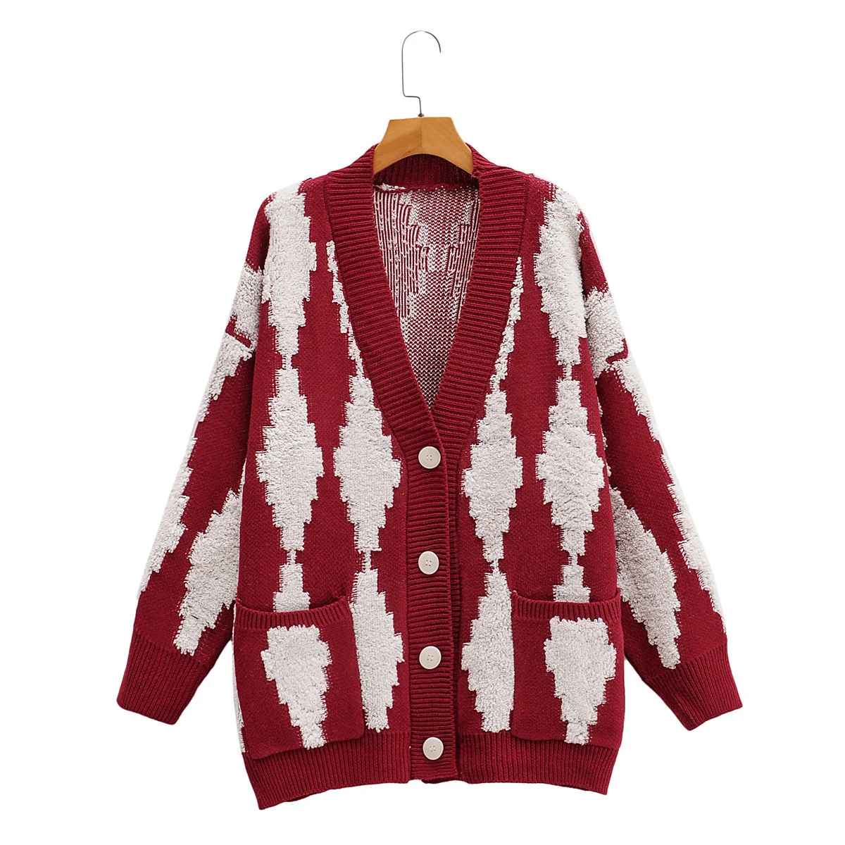 long button down cardigan sweater