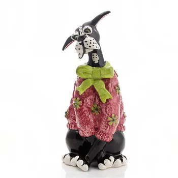 

EUROPEAN DALMATIAN STATUE DOG ART SCULPTURE CERAMIC CRAFTS HOME DECORATION ORNAMENT PORCELAIN ANIMAL FIGURINE DECOR R4210