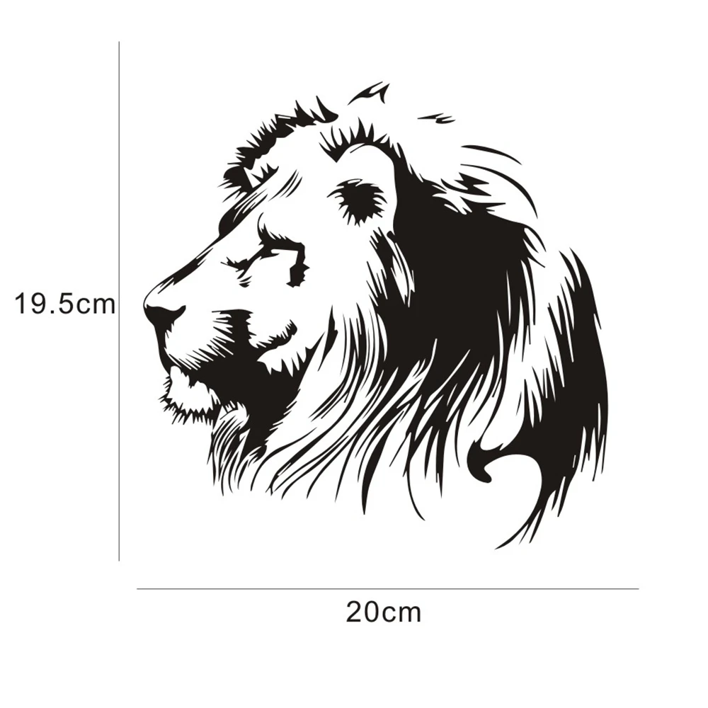 19,5X20 см водонепроницаемые автомобильные наклейки s медитация лев тигр виниловые наклейки для автомобиля Индивидуализация автомобиля Стайлинг знак безопасности