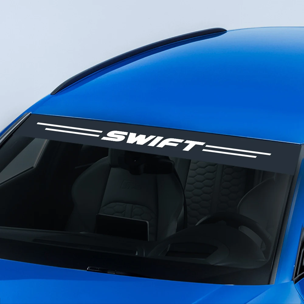 Автомобильный солнцезащитный козырек, наклейка на лобовое стекло для Suzuki Swift, светоотражающие украшение, наклейки и наклейки, аксессуары для декора автомобиля