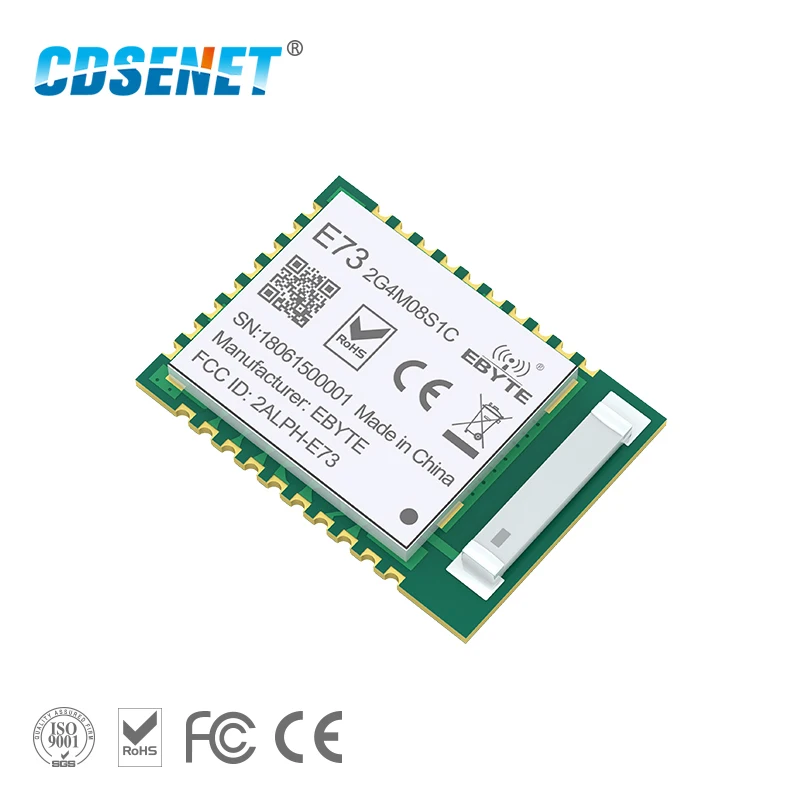 Venta caliente E73-2G4M08S1C nRF52840 Bluetooth 5,0 240MHz RF transceptor 8dbm antena cerámica BLE 4,2 2,4 GHz transmisor y receptor RLwqe9od55V