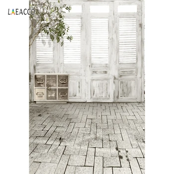 

Laeacco Wooden Door Brick Floor Scene Baby Children Photography Backgrounds Customized Photographic Backdrops For Photo Studio