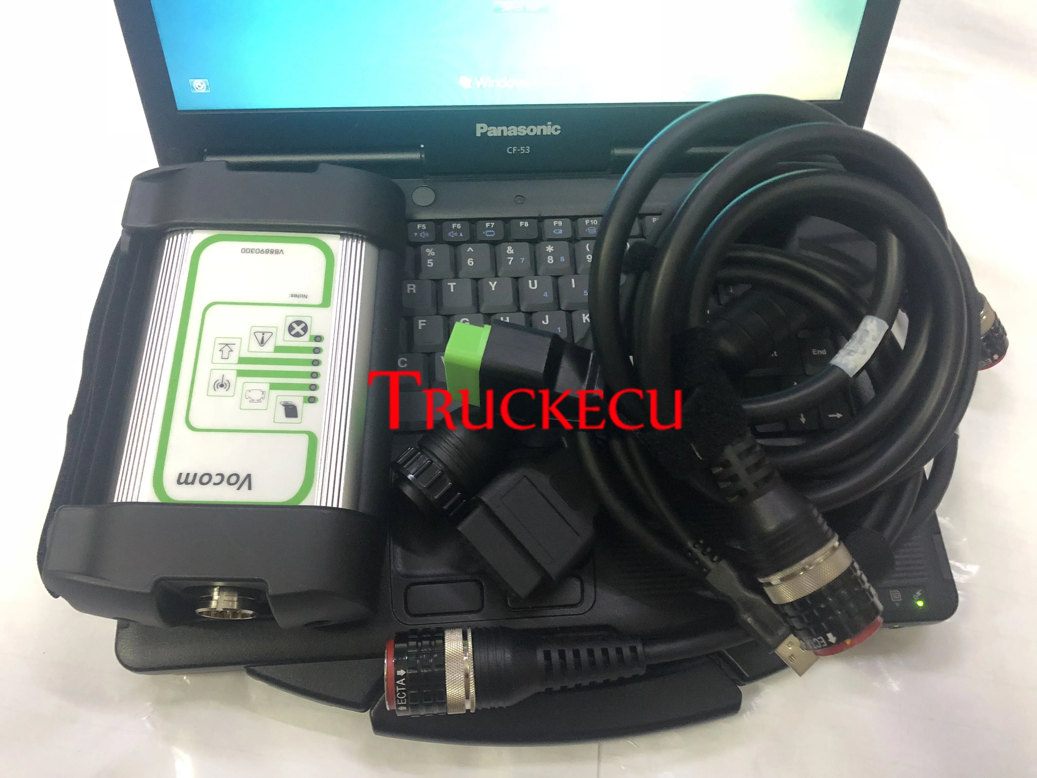 for VOLVO Vocom 88890300 Diagnostic tool VOCOM 1 for Volvo ptt 2.7 dev2tool PTT developer tool+Thoughbook CF53 LAPTOP