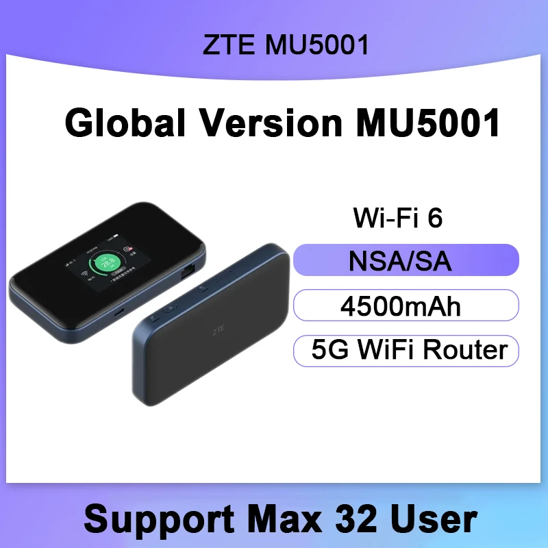 New Zte Mu5001 5g Router With Sim Card Router Sub6 5g Wifi 6