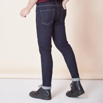 

Spring and summer men's jeans maa1 men's thin section Slim solid color denim long feet straight leg pants men KKF629-01-14