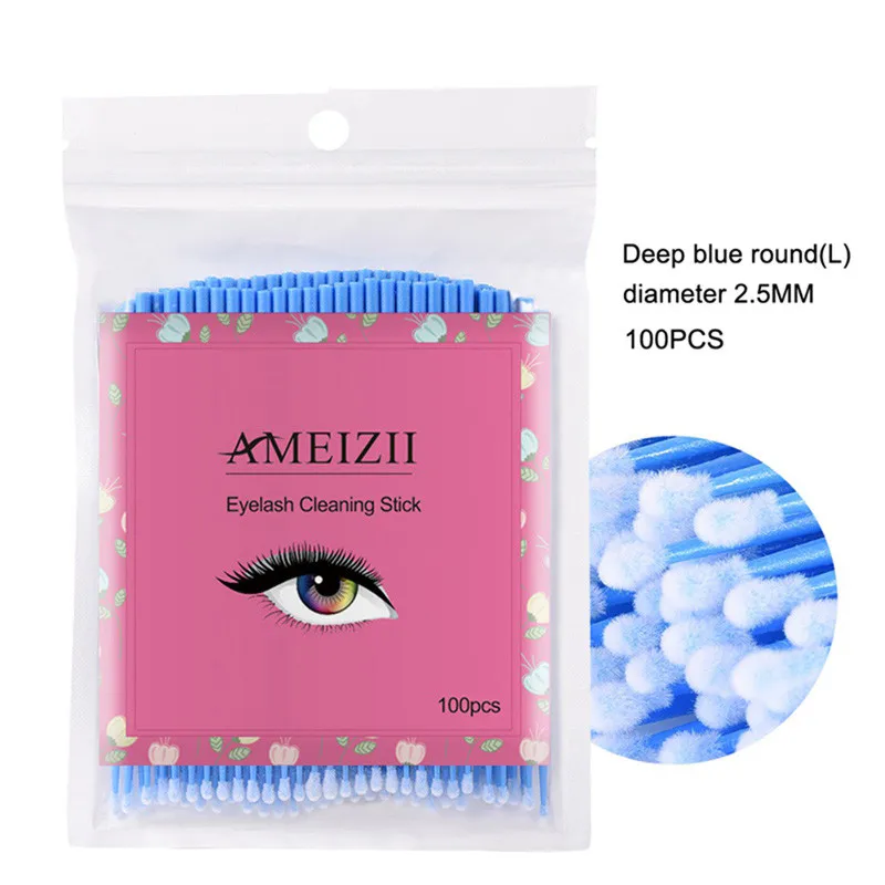 Disposable Micro Brushes Makeup Regular Tool Eyelash Cotton Swab Cleaning Swab Eyelash Brushes Hot Natural Eyelashes Remover