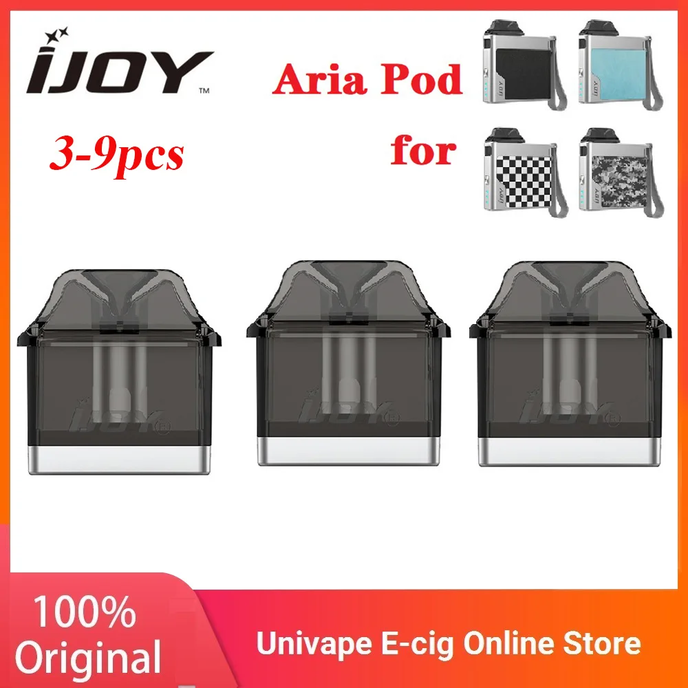 3 шт. 9 Оригинал IJOY Aria Pod мл емкость Vape с 0.6 Ом/1.0 Ом катушка для Kit электронная