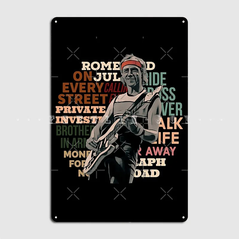 

Mark's Greatest Hits Retro Dire Straits Poster Metal Plaque Cinema Garage Club Bar Custom Plaques Tin Sign Poster