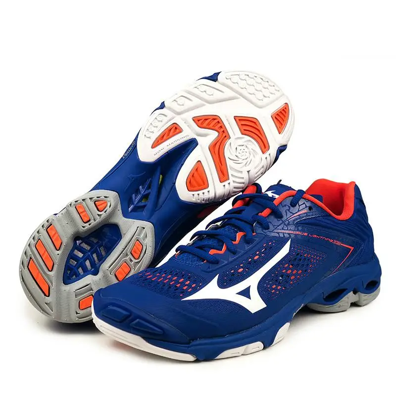 Оригинальная обувь для волейбола Mizuno с молнией; Мужская и женская спортивная обувь на подушке; дышащие Нескользящие кроссовки для дома; Tenis Voleibol - Цвет: V1GA190000
